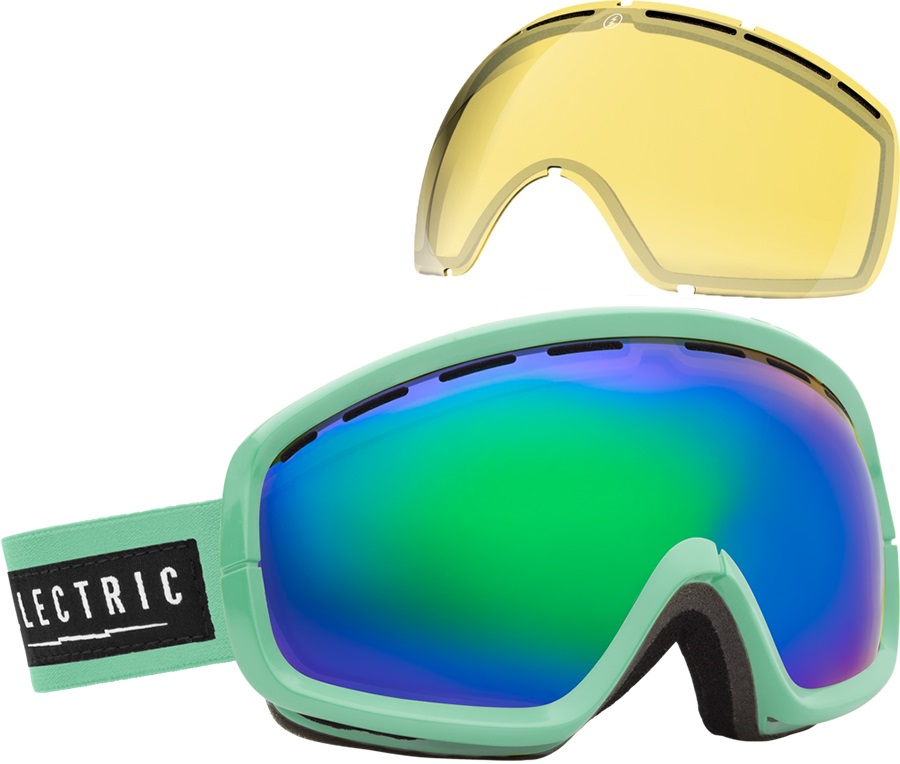 Electric EGB2s Snowboard/Ski/ Goggles, M, C Foam, Bronze/Green Chrome